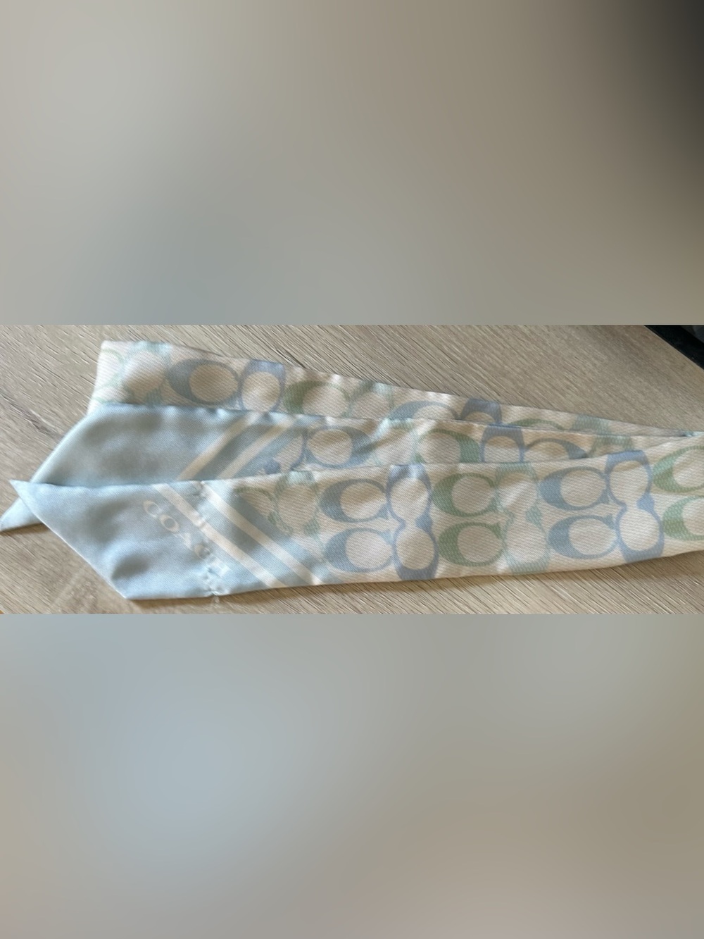 Coach Signature Silk Skinny Scarf